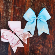 Load image into Gallery viewer, Princess Fairy Cheer Bow with Name
