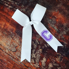 Load image into Gallery viewer, Long Tailed Bow with Name on Tail
