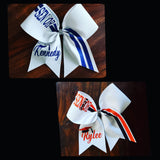 Senior Cheer Bow/ Softball Bow/Dance Bow with Name and Graduation Cap.