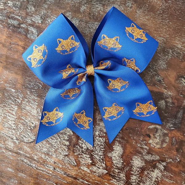Fox Cheer Bow/Softball Bow /Dance Bow
