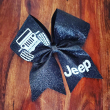 Load image into Gallery viewer, FULL Glitter Cheer Bow with 2 Names.
