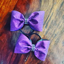 Load image into Gallery viewer, FULL Glitter Tailless Cheer/Dance/Competition Bow
