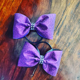 FULL Glitter Tailless Cheer Bow/Dance Bow