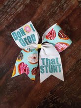 Load image into Gallery viewer, Donut Drop that Stunt Cheer Bow.
