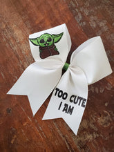 Load image into Gallery viewer, Too Cute I am Cheer Bow
