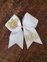 Animal Print Cheer Bow