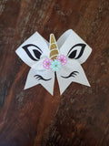 3D Unicorn Cheer Bow/Dance Bow