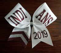 Custom Cheer Bow/ Softball Bow / Dance Bow /with 3 Layered Names.