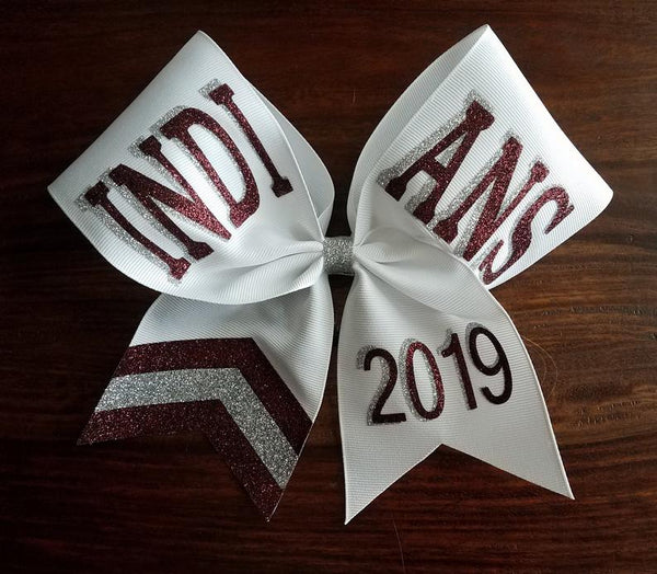 Custom Cheer Bow/ Softball Bow / Dance Bow /with 3 Layered Names.