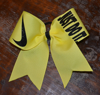 Just Do it Cheer Bow/Swish Bow