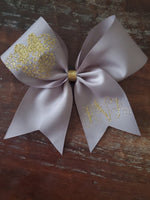 Animal Print Cheer Bow