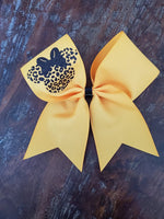 Animal Print Cheer Bow