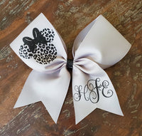 Animal Print Cheer Bow