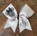 Animal Print Cheer Bow