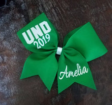 Load image into Gallery viewer, Cheer/Softball/Dance Bow with 2 Names.
