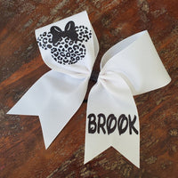 Animal Print Cheer Bow