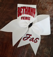 Cheer Bow/Softball Bow/Dance Bow with 2 Names.