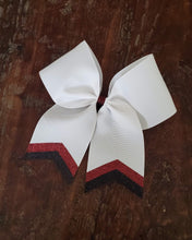 Load image into Gallery viewer, Chevron Cheer/Softball/Dance Bow.
