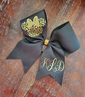 Animal Print Cheer Bow