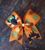 Thanksgiving Cheer Bow / Holiday Bow