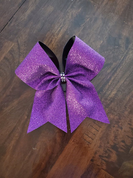 Glitter Ribbon Cheer Hair Bow