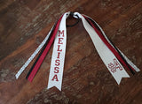 4 Volleyball Spirit ribbons with Name and Number