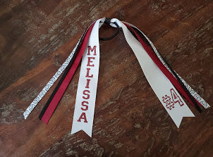 4 Volleyball Spirit ribbons with Name and Number