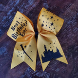 Wizard Best Birthday Ever Birthday Cheer Bow