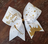 Wizard Best Birthday Ever Birthday Cheer Bow
