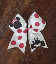Load image into Gallery viewer, Mouse Cheer Bow with Polka Dots
