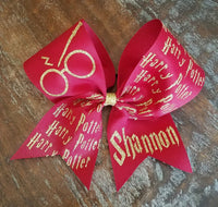 Wizard Cheer Bow with Name
