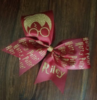 Wizard Cheer Bow with Name