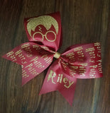 Wizard Cheer Bow with Name