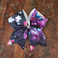 Galaxy Cheer Bow/Softball Bow/Dance Bow/Space Bow