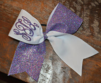 Monogrammed Cheer Bow/Softball Bow/Dance Bow
