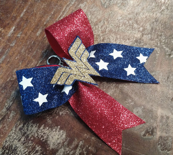 Glitter Keychain Bows. Cheer Bow Keychain.