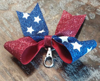 MINI American Flag Key Chain Bow
