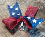 MINI American Flag Key Chain Bow