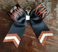 MINI Chevron Tail Bow Key-chain with 2 Names