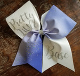 Tick tock Purple Sparkle fabric with Names