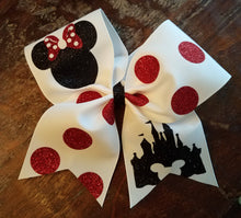 Load image into Gallery viewer, Mouse Cheer Bow with Polka Dots
