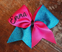 Monogrammed Cheer Bow/Softball Bow/Dance Bow