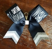 MINI Chevron Tail Bow Key-chain with 2 Names