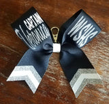MINI Chevron Tail Bow Key-chain with 2 Names