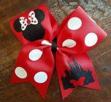 Load image into Gallery viewer, Mouse Cheer Bow with Polka Dots

