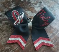MINI Chevron Tail Bow Key-chain with 2 Names