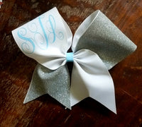 Monogrammed Cheer Bow/Softball Bow/Dance Bow