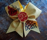 This Beauty is A Beast Cheer Bow