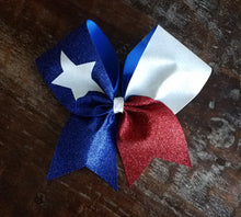 Load image into Gallery viewer, Texas Glitter Cheer Bow
