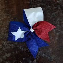 Load image into Gallery viewer, Texas Glitter Cheer Bow
